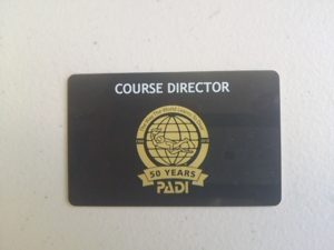 PADIコースディレクターのCカードです！
